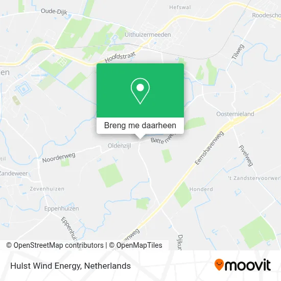 Hulst Wind Energy kaart