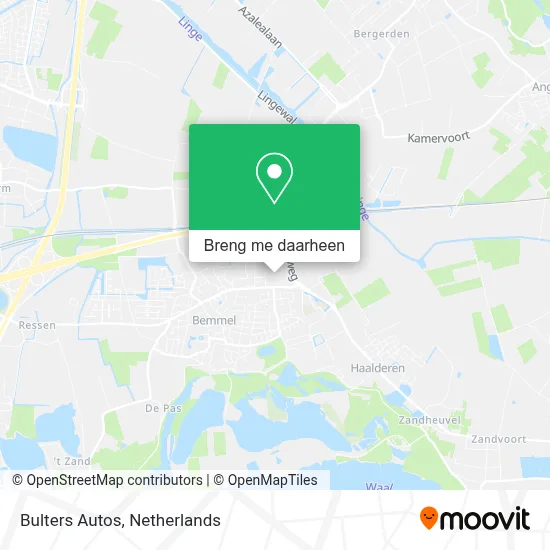 Bulters Autos kaart