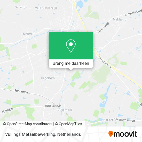 Vullings Metaalbewerking kaart
