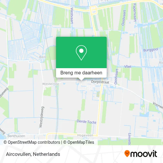 Aircovullen kaart