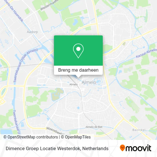 Dimence Groep Locatie Westerdok kaart