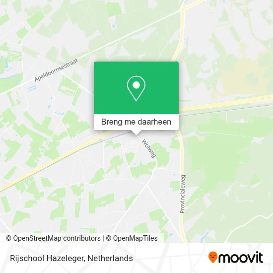 Rijschool Hazeleger kaart