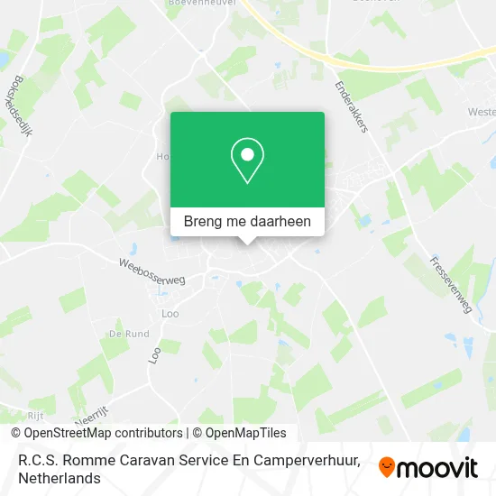 R.C.S. Romme Caravan Service En Camperverhuur kaart