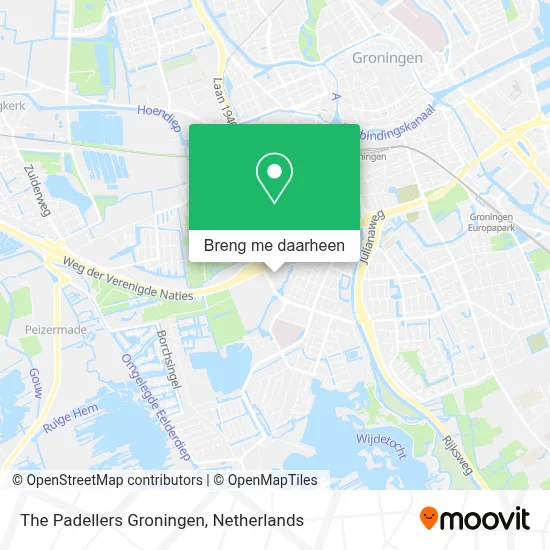 The Padellers Groningen kaart