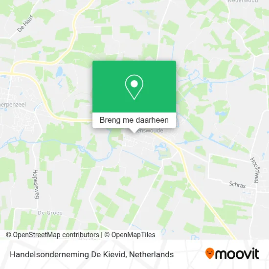 Handelsonderneming De Kievid kaart