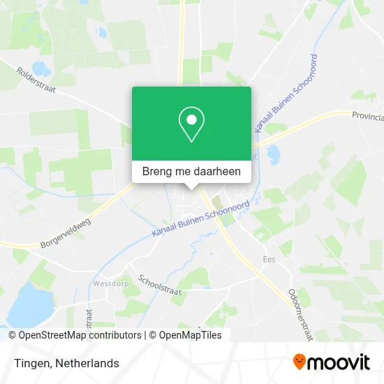 Tingen kaart
