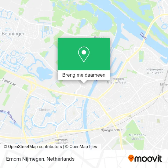 Emcm Nijmegen kaart