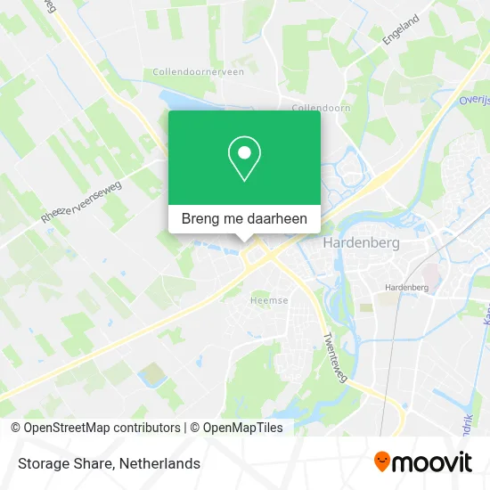 Storage Share kaart