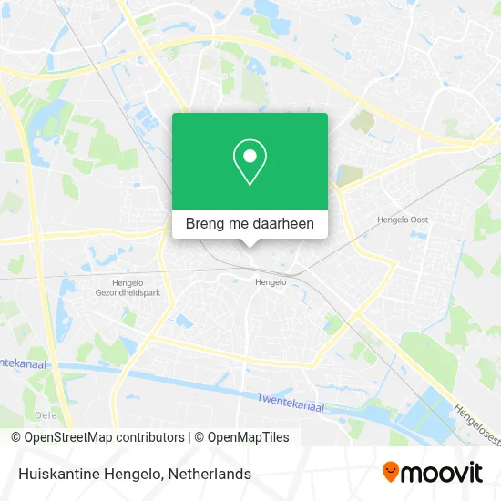 Huiskantine Hengelo kaart