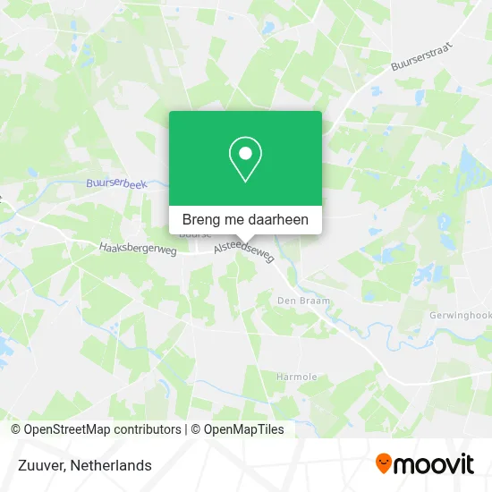 Zuuver kaart