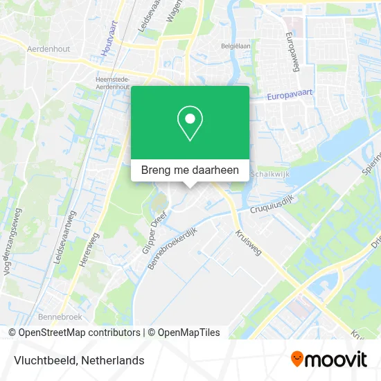 Vluchtbeeld kaart