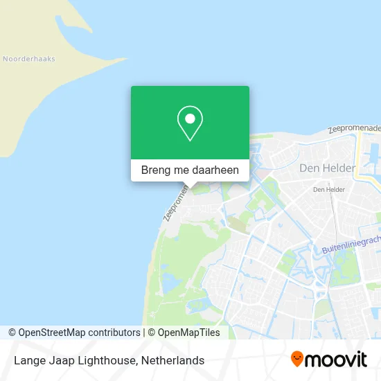 Lange Jaap Lighthouse kaart
