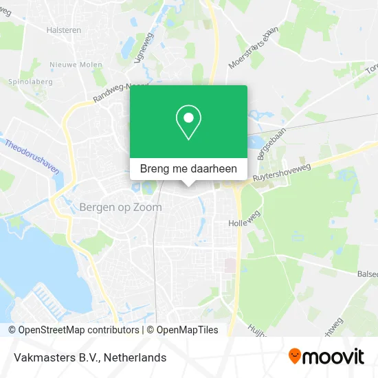 Vakmasters B.V. kaart