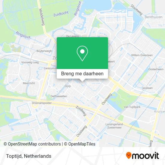 Toptijd kaart