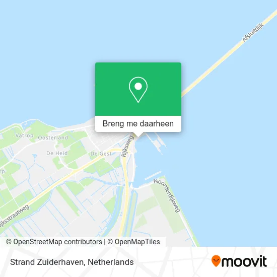 Strand Zuiderhaven kaart