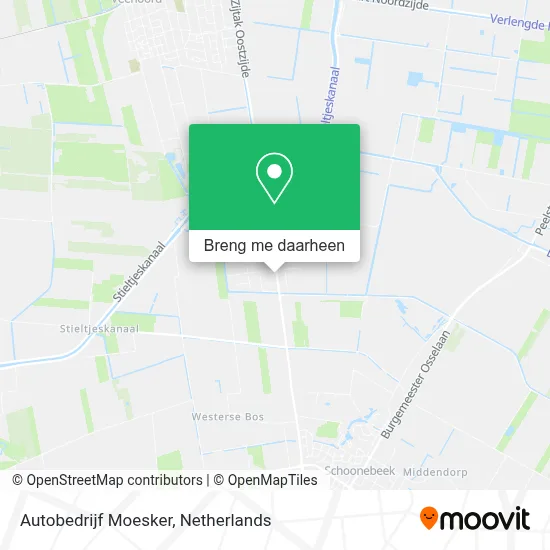 Autobedrijf Moesker kaart
