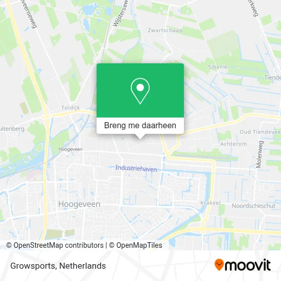 Growsports kaart