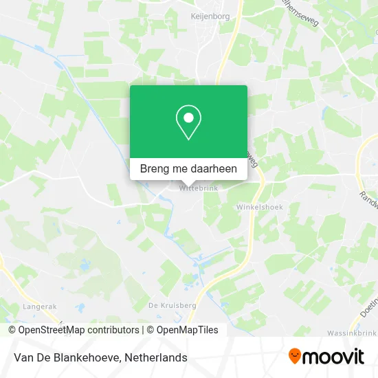 Van De Blankehoeve kaart