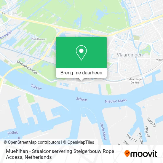 Muehlhan  - Staalconservering Steigerbouw Rope Access kaart