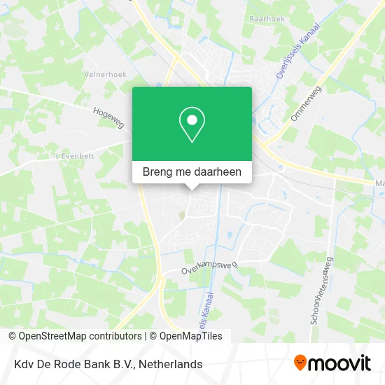 Kdv De Rode Bank B.V. kaart
