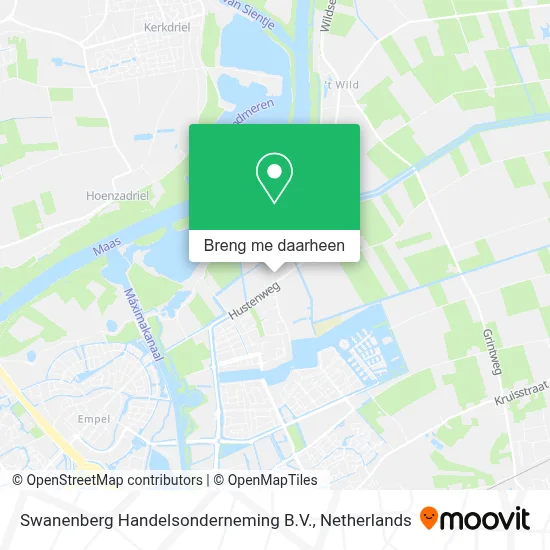 Swanenberg Handelsonderneming B.V. kaart