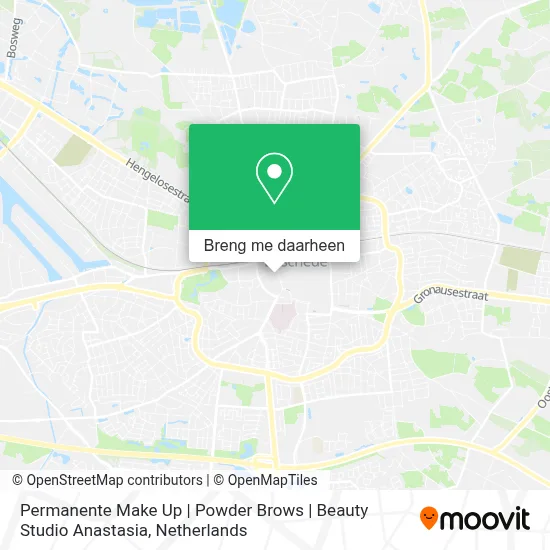 Permanente Make Up | Powder Brows | Beauty Studio Anastasia kaart