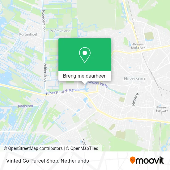 Vinted Go Parcel Shop kaart