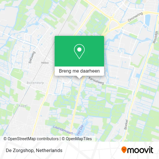De Zorgshop kaart
