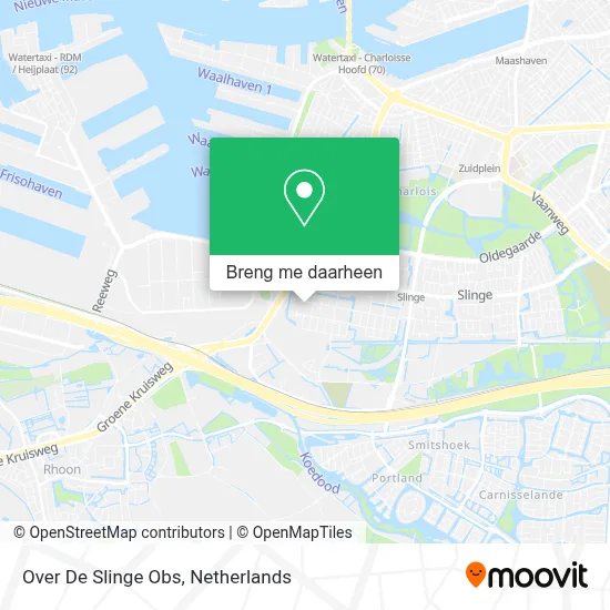 Over De Slinge Obs kaart