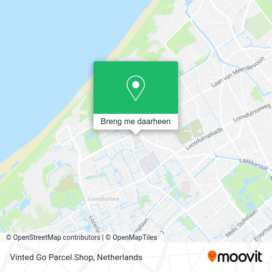 Vinted Go Parcel Shop kaart