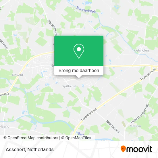 Asschert kaart