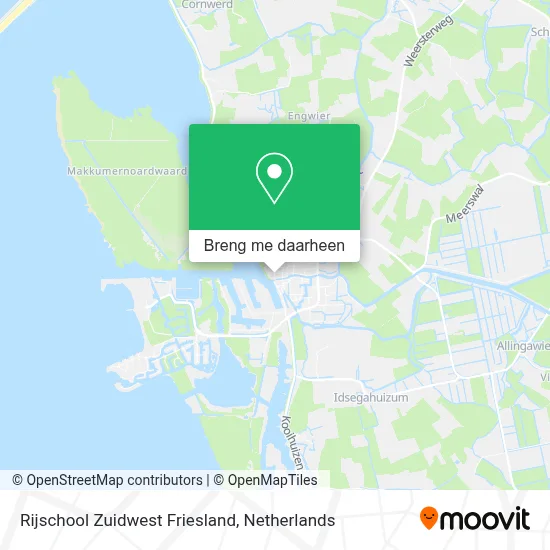 Rijschool Zuidwest Friesland kaart
