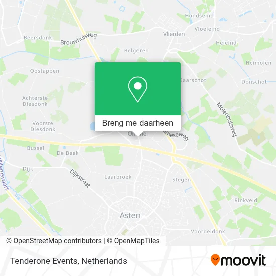 Tenderone Events kaart