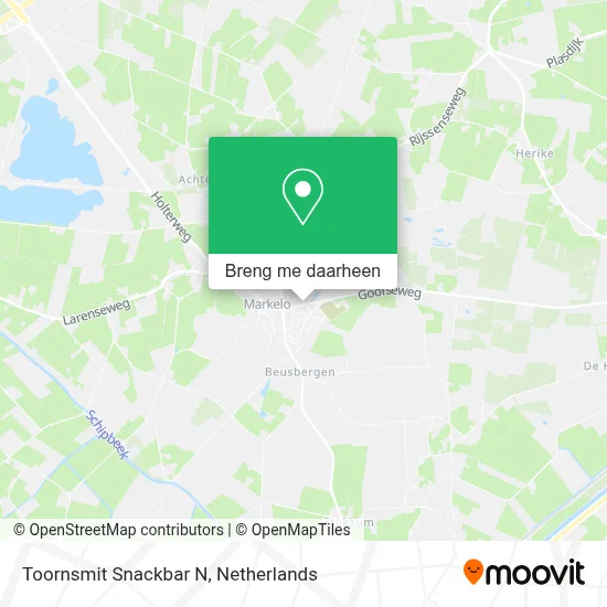 Toornsmit Snackbar N kaart
