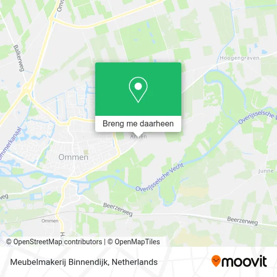 Meubelmakerij Binnendijk kaart