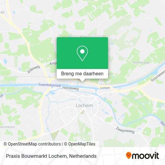 Praxis Bouwmarkt Lochem kaart