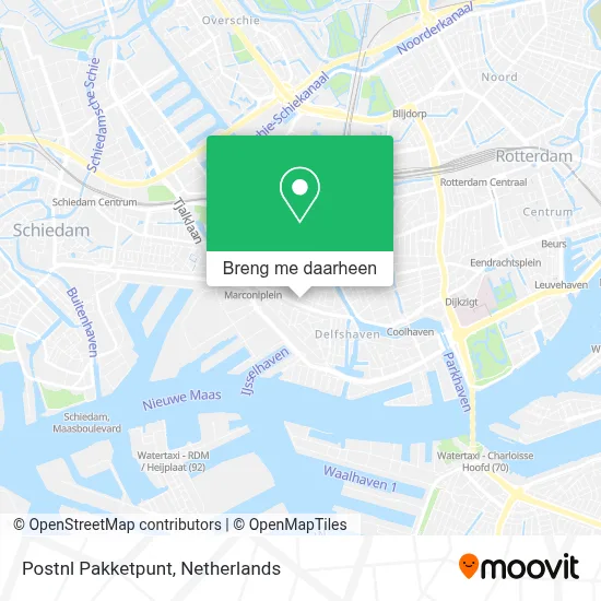 Postnl Pakketpunt kaart