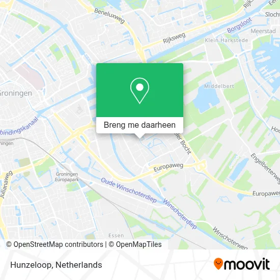 Hunzeloop kaart
