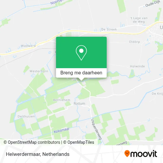 Helwerdermaar kaart