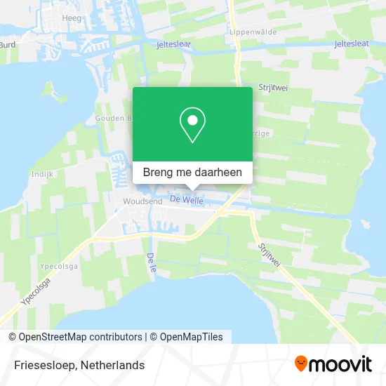 Friesesloep kaart