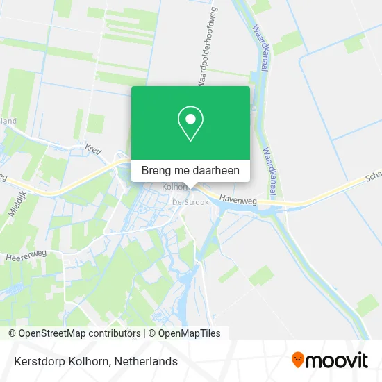 Kerstdorp Kolhorn kaart