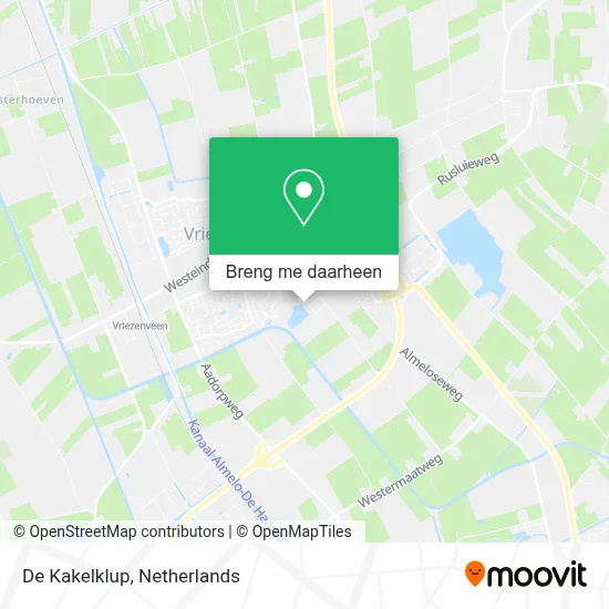 De Kakelklup kaart