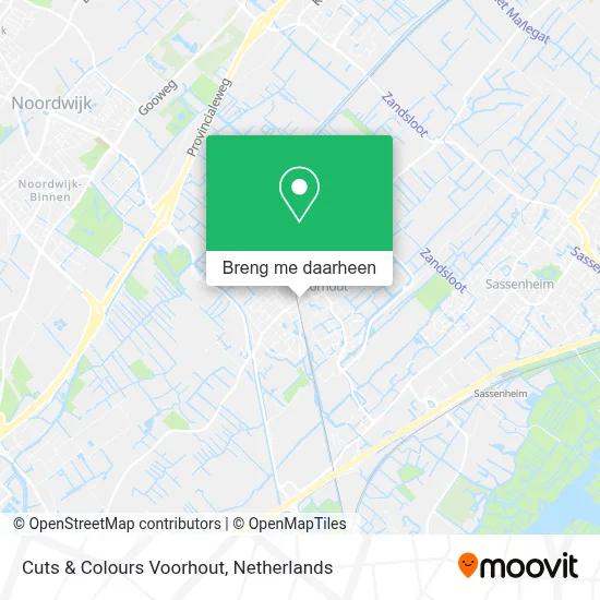 Cuts & Colours Voorhout kaart