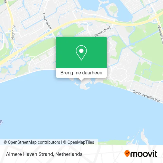 Almere Haven Strand kaart