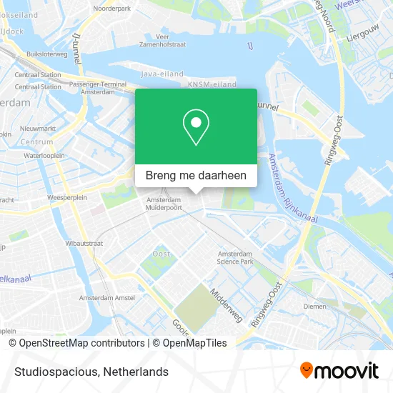 Studiospacious kaart