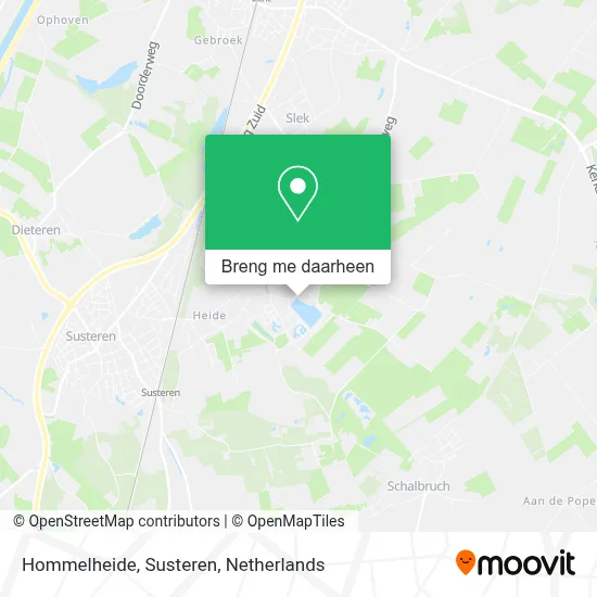 Hommelheide, Susteren kaart
