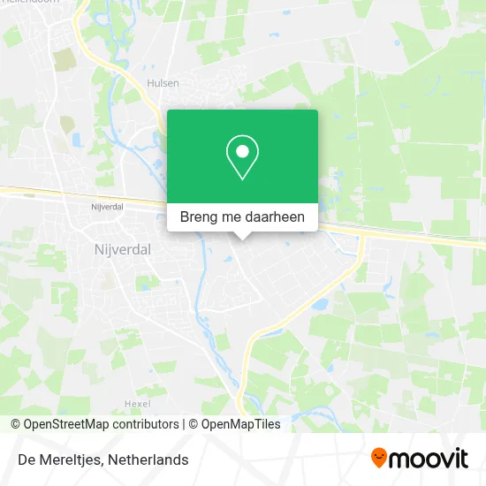 De Mereltjes kaart