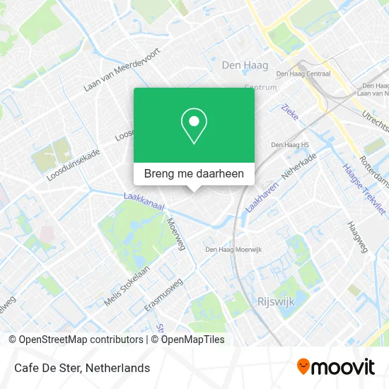 Cafe De Ster kaart