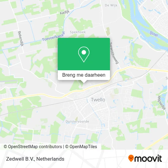 Zedwell B.V. kaart