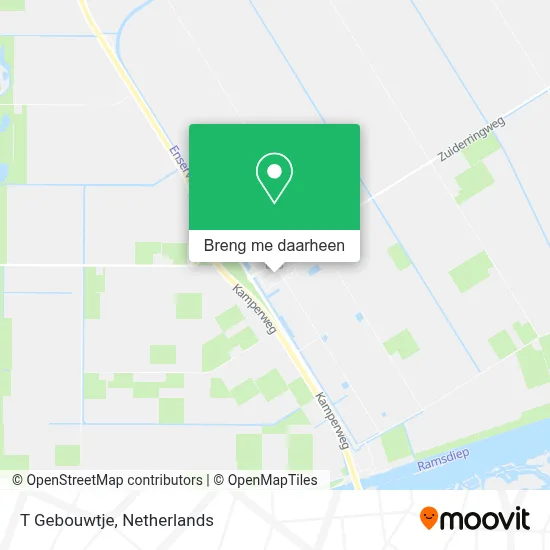 T Gebouwtje kaart